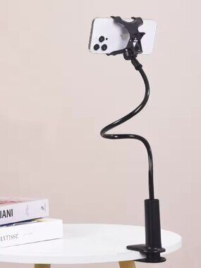 Lazy Bedside DesktopMobile Phone Clamp Bracket Flexible Long Arm Gooseneck Lazy